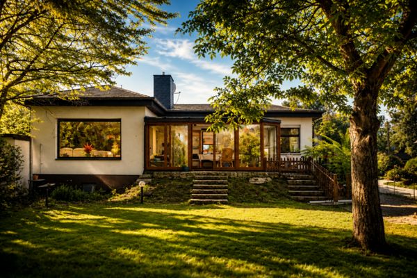 Casa unifamiliare in stile bungalow con grande giardino a Kaulsdorf-Süd