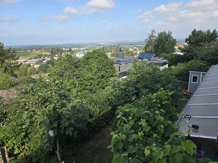 Einfamilienhaus in traumhafter Lage mit Panoramablick auf Bodensee und Schweizer Berglandschaft – Aussicht vom WG Südwest/West