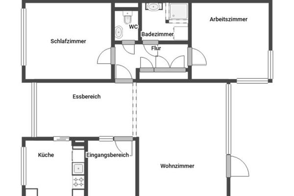 Vivere a contatto con la natura, abitare vicino alla città: curato appartamento di 3 locali con balcone e garage