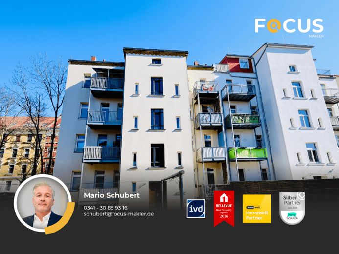 Paunsdorf - gepflegte 5-Raum-Familienwohnung mit 2 Balkonen & großem Mietergemeinschaftsgarten – Foto 1