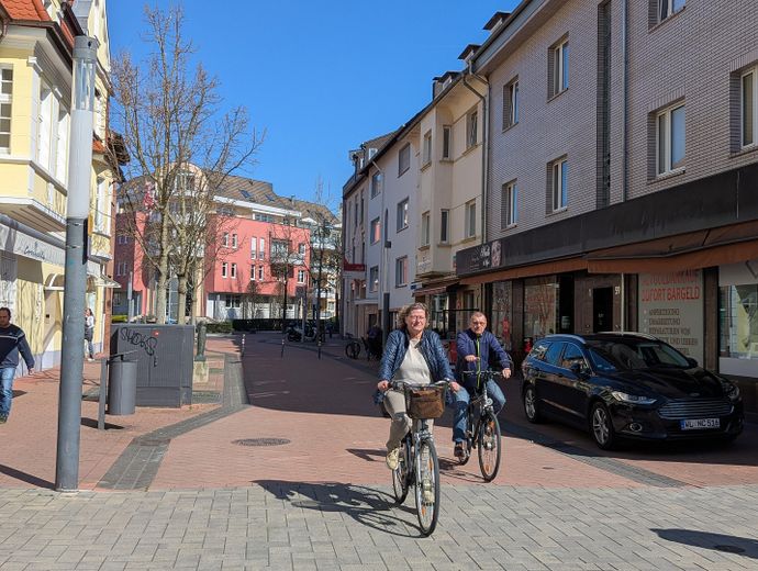 Fußgängerzone zum Haus