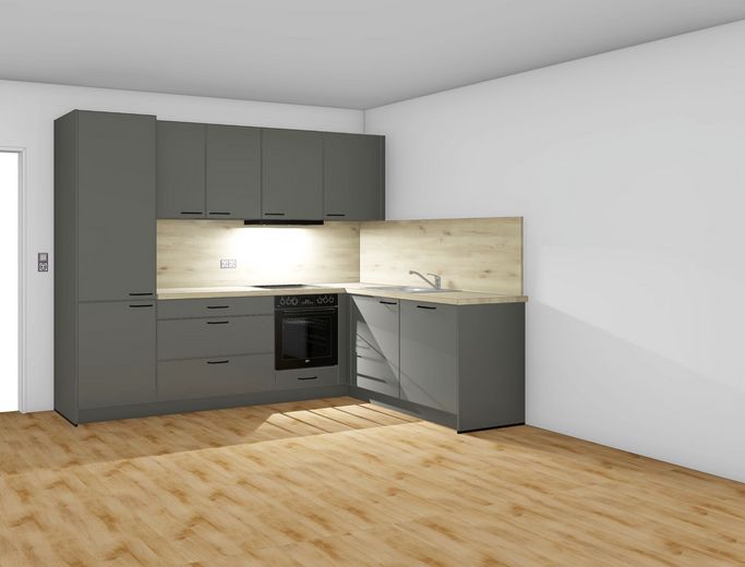 Appartamento bilocale completamente ristrutturato con ampia terrazza in posizione tranquilla! – Beispiel Küche