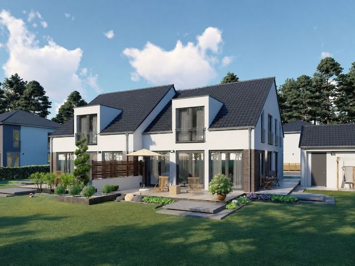 Traumhafte DHH in Massivbauweise, inkl. großem Grundstück, EE-Kl. A+, Terrasse – Foto 1