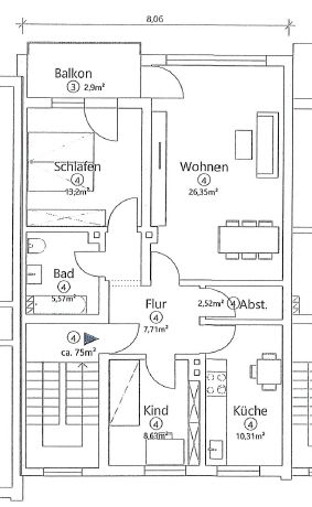 Tamamen yenilenmiş 3 odalı daire (75 m²) – Photo 14