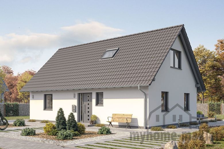 Waldrandlage Röttenbach: Neubau-Fertighaus mit Grundstück u. Keller- komfortables Wohnen im Zentrum – A71-118-G_EINGANG