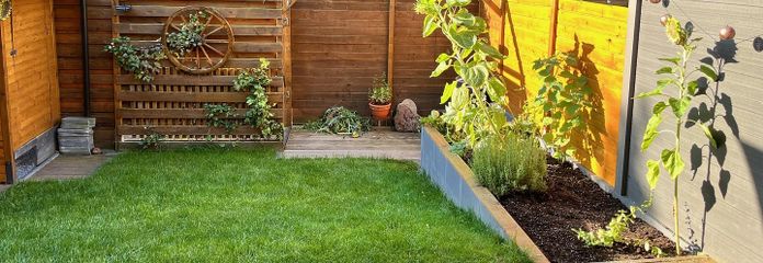 Stillvolle 2-Zimmer-Erdgeschosswohnung mit Südterrasse und eigenem Garten – Garten