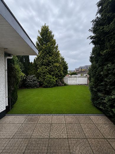 Garten Grünfläche mit KI
