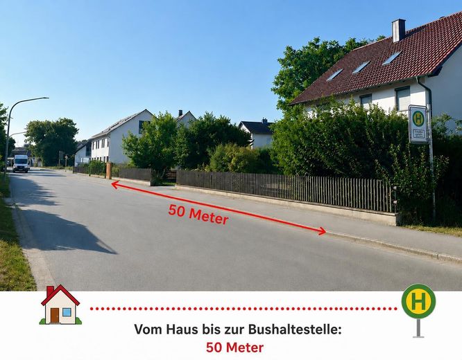 Aktionspreis! 99 % bezugsbereit – Mittelhaus in Teugn  - 100.000 € KfW-Förderung – Straßenansicht