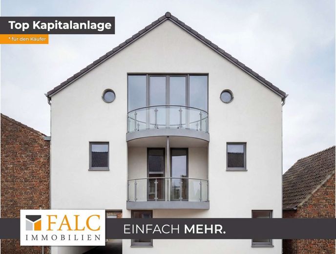 RENDITESTARK! Neubau-MFH mit 6 Wohneinheiten, 6 Stellplätzen &amp; Aufzug in Top-Lage von Kerpen – Außenansicht