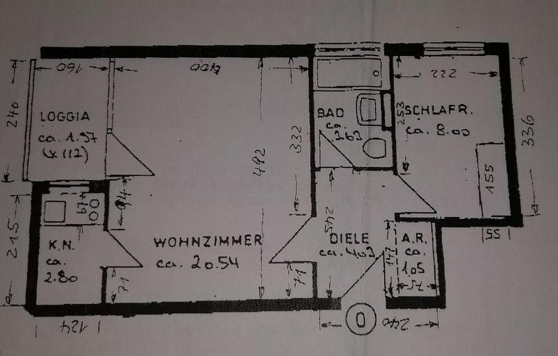 Grundrissplan der WHG
