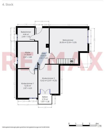 Світла 4-кімнатна мезонет-квартира у Фюрті, бл. 111 м² житлової та корисної площі, балкон, ліфт і підземний гараж, без комісії – Фотографія 13
