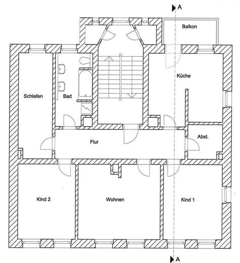 Mieszkanie 4-pokojowe | Balkon | duża kuchnia | pomieszczenie gospodarcze | miejsce parkingowe – Grundriss 2.OG