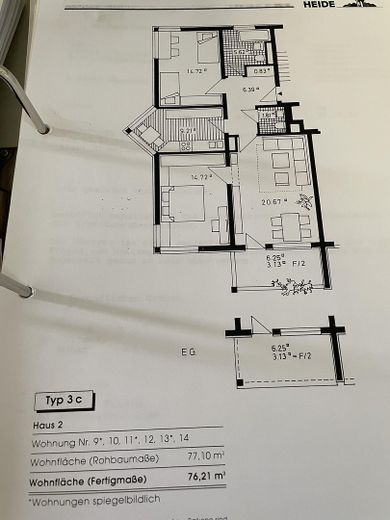 3 Zimmer Wohnung KAPITALANLAGE – Grundriss