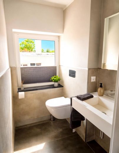 ​Arbeiten & Luxuriös Wohnen: Kernsaniertes Anwesen mit 114 m² Gewerbe-Areal & Autarkie-Technik – Gäste WC