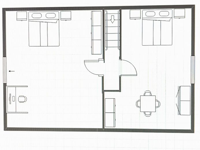 TOP-Altersvorsorge: 4-Sterne-Ferienhaus in ruhiger Lage nur 200m zum Plauer See – Grundriss Dachgeschoss