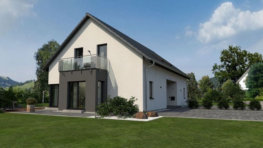 Zweifamilienhaus im DH Stil von OKAL, ein Ort zum Ankommen, Durchatmen und Wohlfühlen – Ansicht