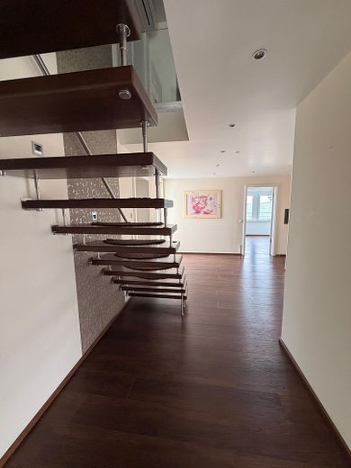 Limburg şehir merkezinde lüks penthouse – 196 m², katedral manzarası, whirlpool ve Gaggenau mutfak – Treppe