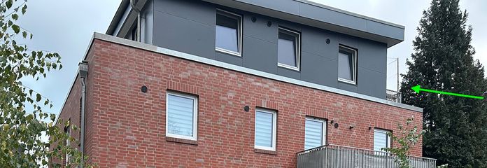 Moderne 2,5-Zi.-Wohnung mit Süd-Dachterrasse, Smart Home & KfW-40-Plus in HH-Schiffbek – Außenansicht