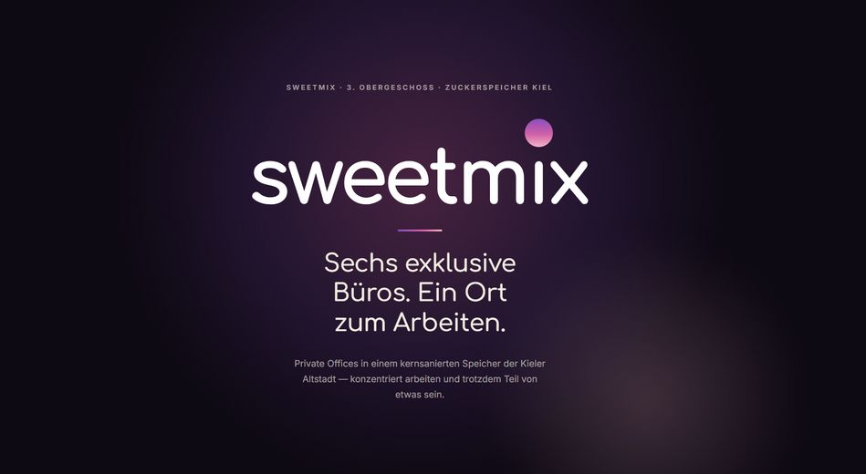 sweetMix – Private Büros im Zuckerspeicher (Kleinbüro, Einzelbüro, Doppelbüro, Co-Work) – Private Büros im 3. Obergescho