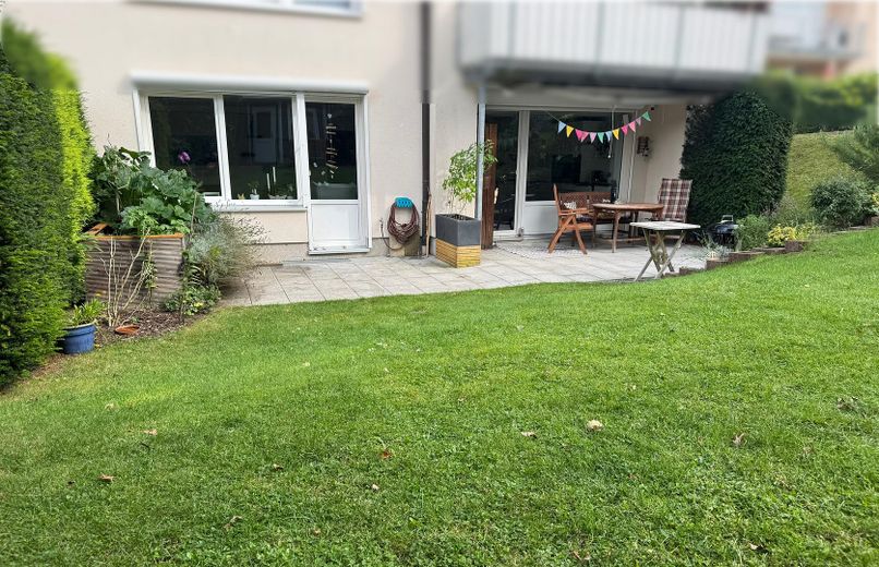 Blick auf die Terrasse