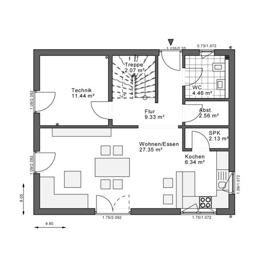 Dein Zuhause, so individuell wie du. – Grundriss EG