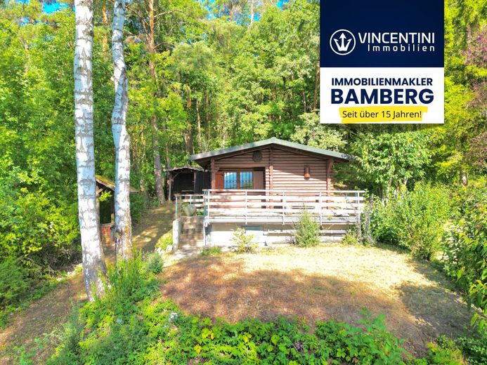 Herrlicher Ausblick in Dörfleins - Freizeitgrundstück mit massiver Blockhütte – freizeitgrundstueck-doerfleins-1