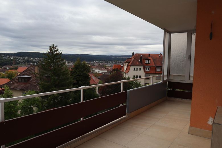 Balkon und Ausblick