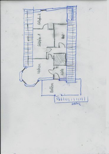 2 Familienhaus - Kernstadt und Ruhig, Bj. 1991, 900m² Grundstück – Grundriss Wohung DG