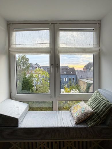 Komisyonsuz. Flensburg'daki Duborg'da fiyort manzarası. 3 odalı daire – Wohnzimmer mit Ausblick