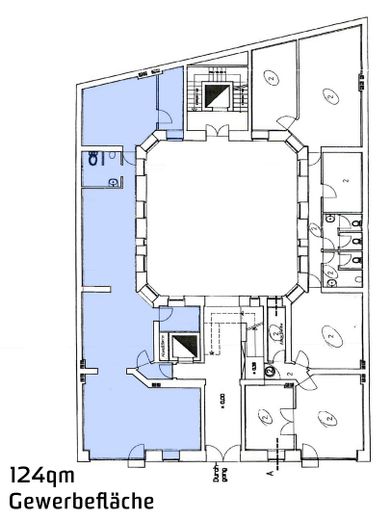 GEWERBEFLÄCHE 124 qm – Büro / Ladenlokal Nähe Hasselbachplatz – Foto 4