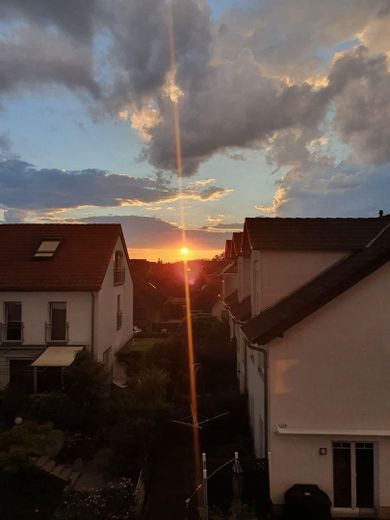 Sonnenuntergang Dachterrasse