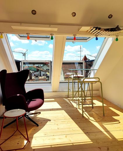 2 Dachbalkone nach Westen