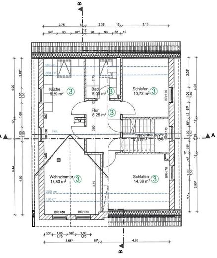 4ZKB Maisonettewhg., Stellplatz, Moritzberg – Original Grundriss