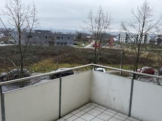 Schöne, zentrale 2-Zimmer-Single-Wohnung mit Küche und Bad in Nilkheim – Balkon