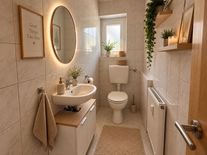 Casa bifamiliar atractiva – ideal para familias o inversores – WC-visualisiert