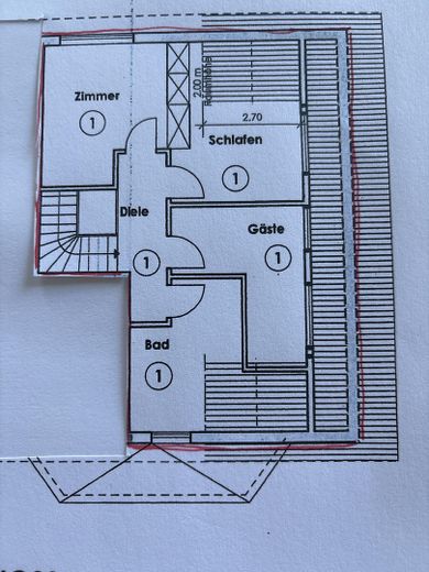 Wohnung wie Doppelhaushälfte –  1 OG