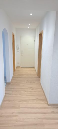 Flur mit neuer Tür