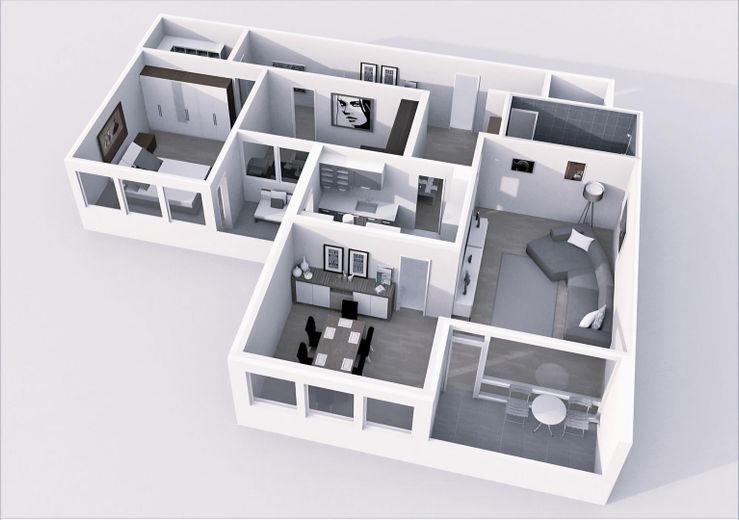 3D-Grundriss