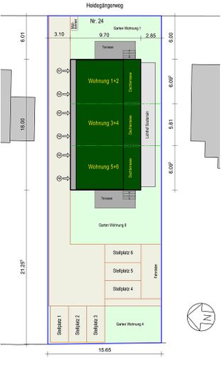 Maisonette-Penthousewohnung in Hamburg Alt-Rahlstedt – Lageplan
