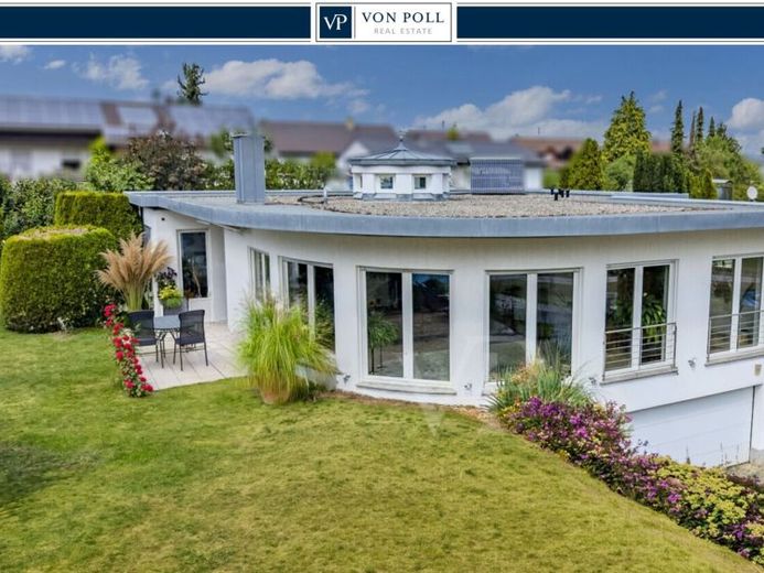 Exclusieve architectenbungalow met zelfstandige woonruimte – onbebouwde ligging aan de dorpsrand met weids uitzicht – Foto 1