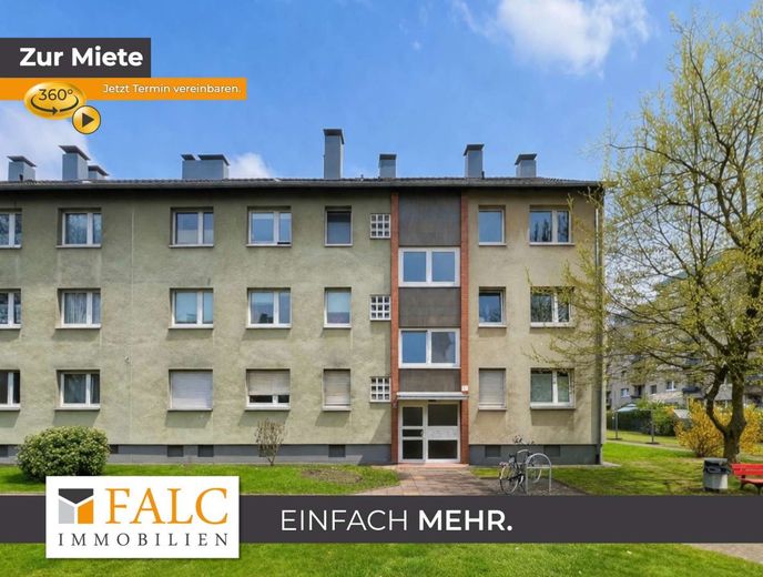 Top renovierte 2-Zimmer-Wohnung mit Balkon in Düsseldorf-Unterrath - sofort bezugsfrei – Titelbild