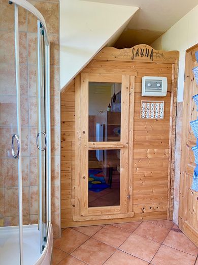 Fachwerkhaus im Wendland – Dachgeschoss Sauna