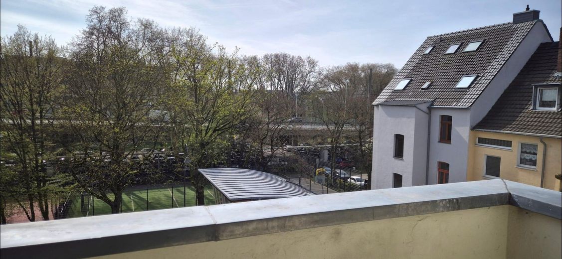 Blick vom Balkon