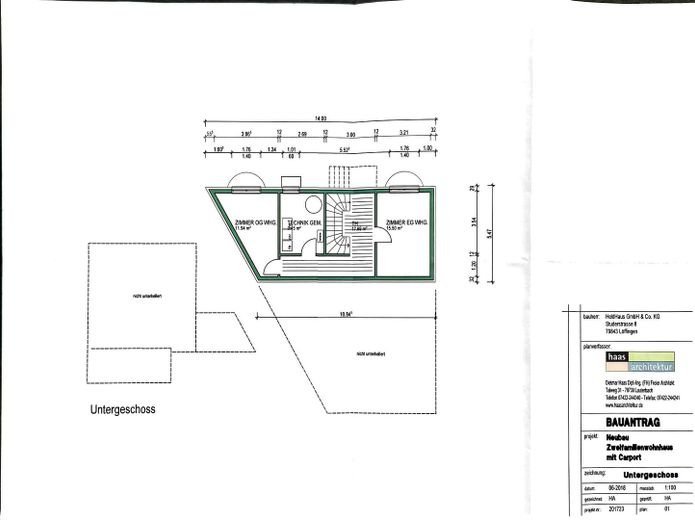 Grundriss Untergeschoss
