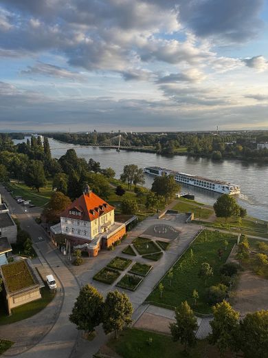 Spektakulärster Ausblick der Ortenau, Rheinpromenade, Gartenschaugelände und Straßburger Münster – Foto 1