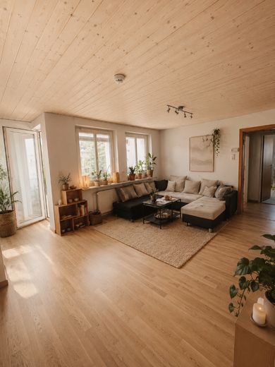 5 Zimmer Endetagenwohnung 105m² München-Laim, 32m² Nfl mit Tageslicht, Provisionsfrei Direktverkauf – Wohnbereich