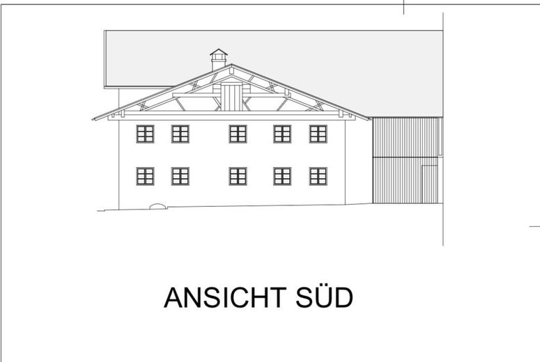 Einzigartiges Bauernhaus 1482 – Luxus-Sanierung & Erstbezug – Ansicht Süd