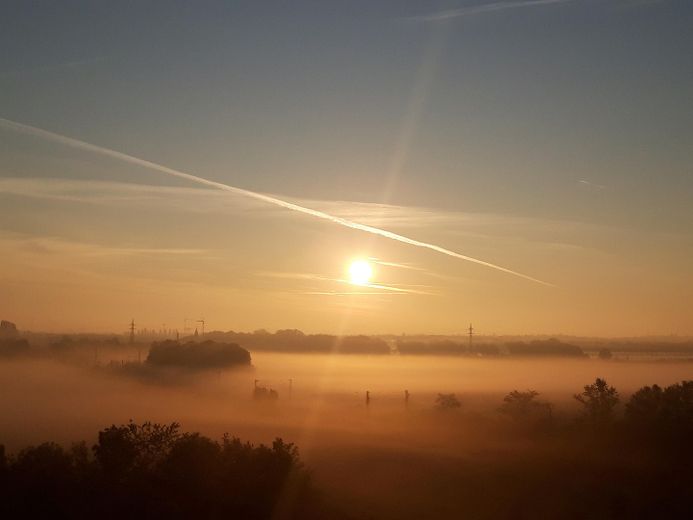 Sonnenaufgang im Nebel