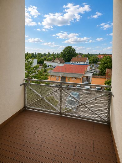 3 Zimmer Wohnung mit Balkon und modernem Bad – Balkonansicht