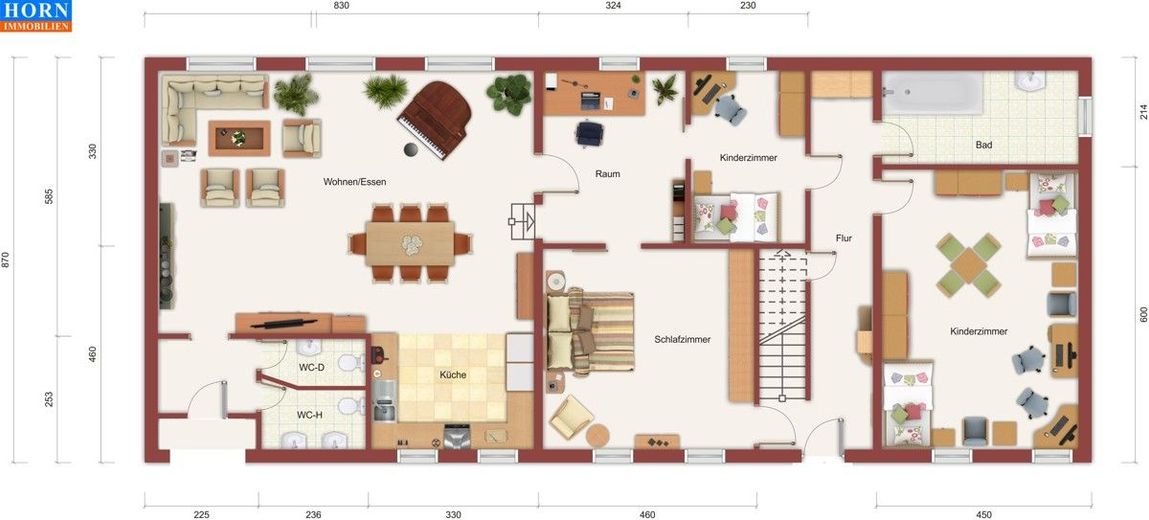 HORN IMMOBILIEN ++ RESERVIERT++großes Haus bei Carmzow bei Prenzlau, sehr ruhige Lage – Erdgeschoss